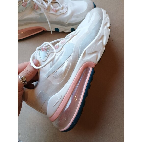NIKE Women Air Max 270 REACT American Modern Summit Running Shoes Sz 9.5 - Picture 6 of 14